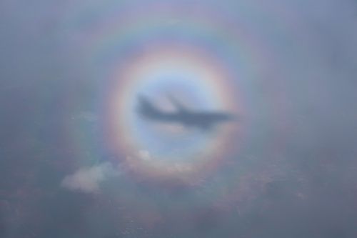 Eine Glorie über den Wolken