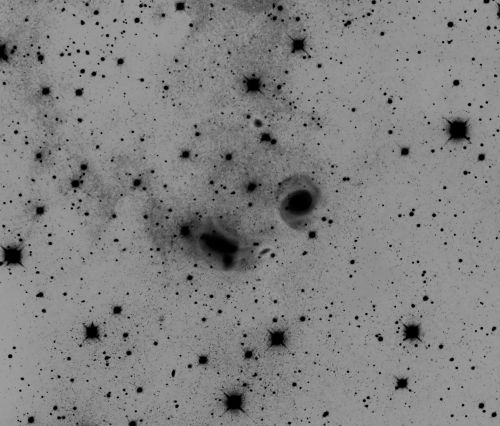Die NGC 7771 - Gruppe Negativ