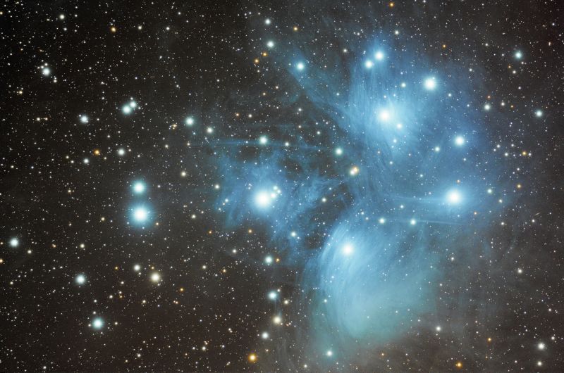 M 45, die Plejaden