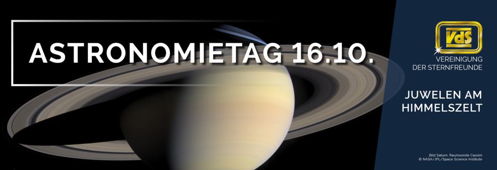 Abbildung 1: Motto des Astronomietags 2021 am 16. Oktober (Quelle: VdS)