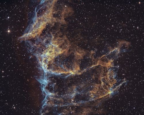 NGC 6995 – nur ein kleiner Teil des Zirrusnebels