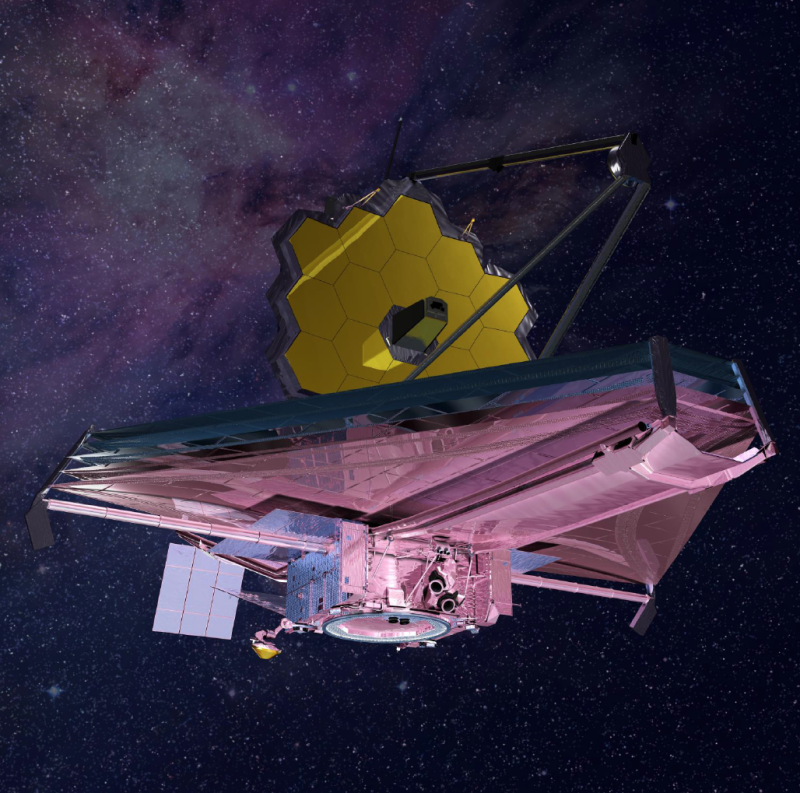 Abbildung 1: Künstlerische Darstellung des James Webb Space Telescopes (Quelle: NASA)