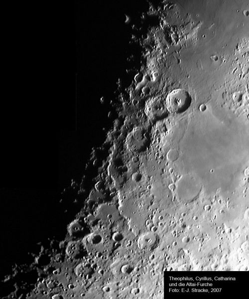 Theophilus, Cyrillus, Catharina und die Altai-Furche, 3 Einzelbilder