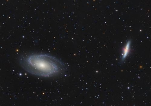 M 81 und M 82 im Sternbild Großer Bär